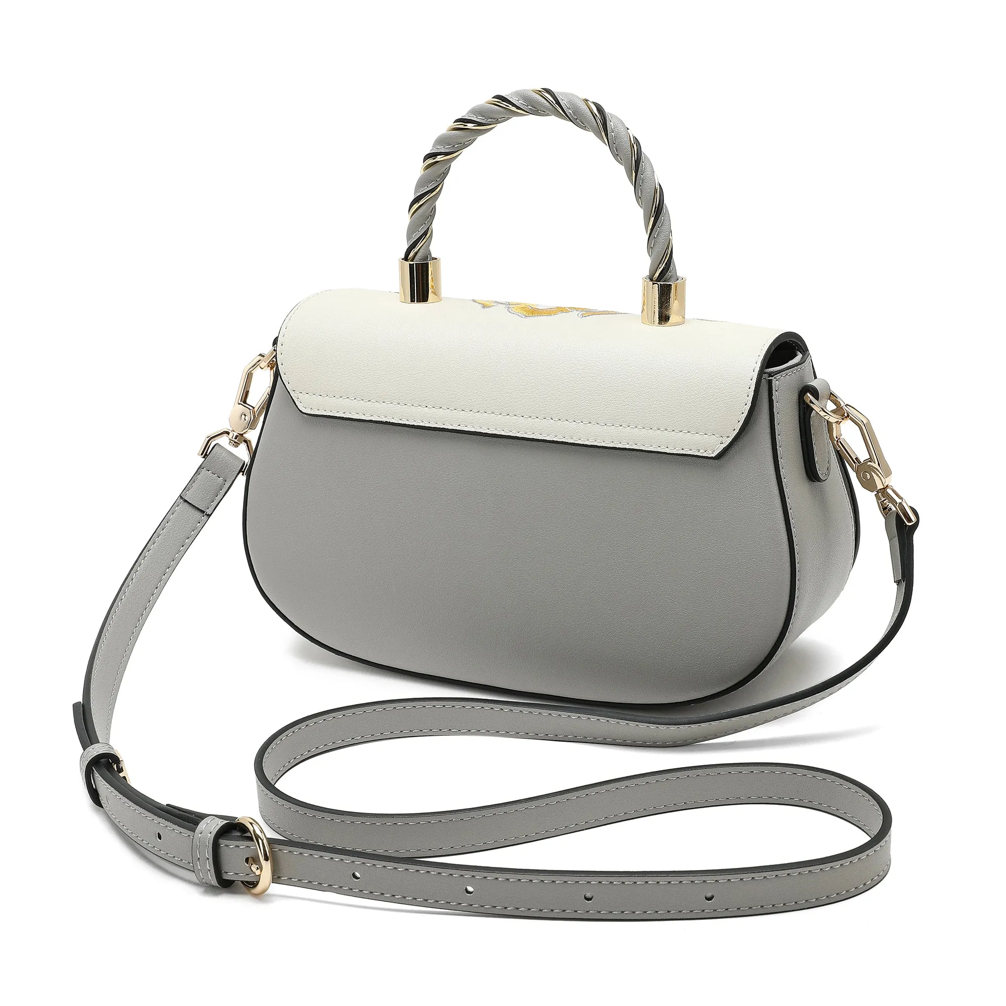 Tiffany & Fred Smooth Sewn Satchel/Shoulder Bag