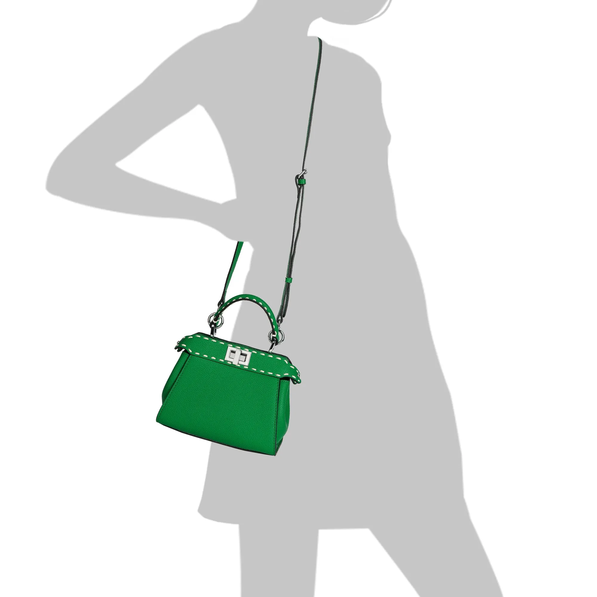 Tiffany & Fred Top-Grain Leather Satchel/Shoulder Bag