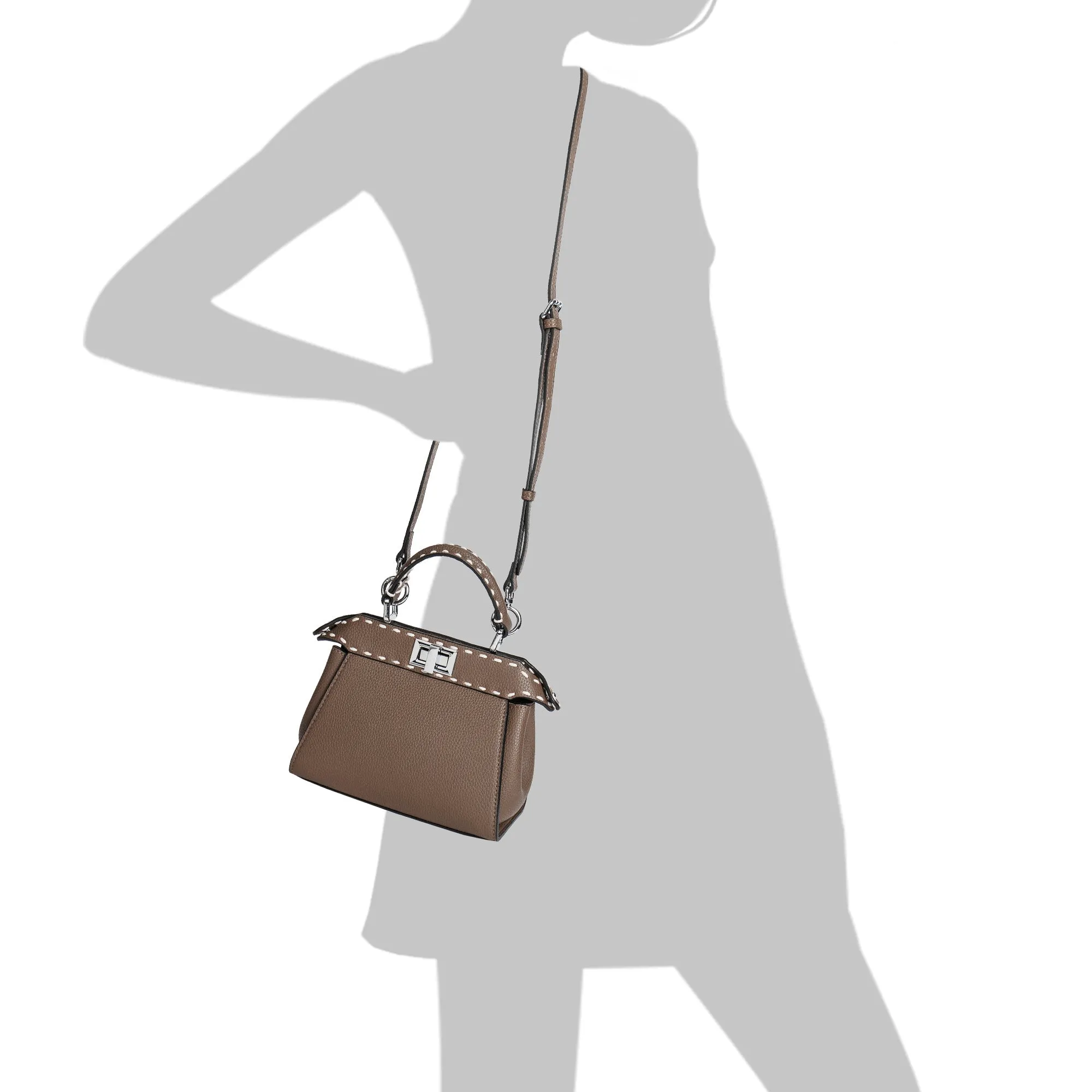 Tiffany & Fred Top-Grain Leather Satchel/Shoulder Bag
