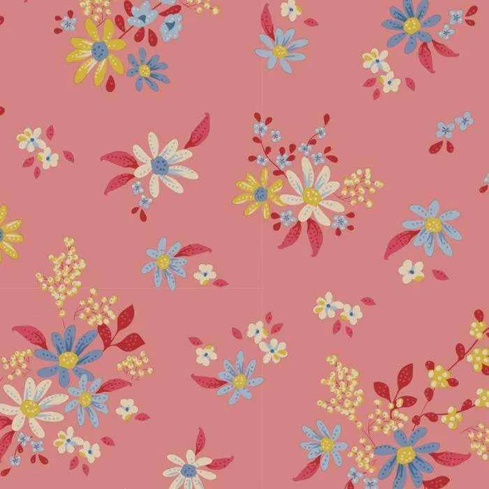 Tilda Chic Escape - Basic Blender - Daisy Field - Pink
