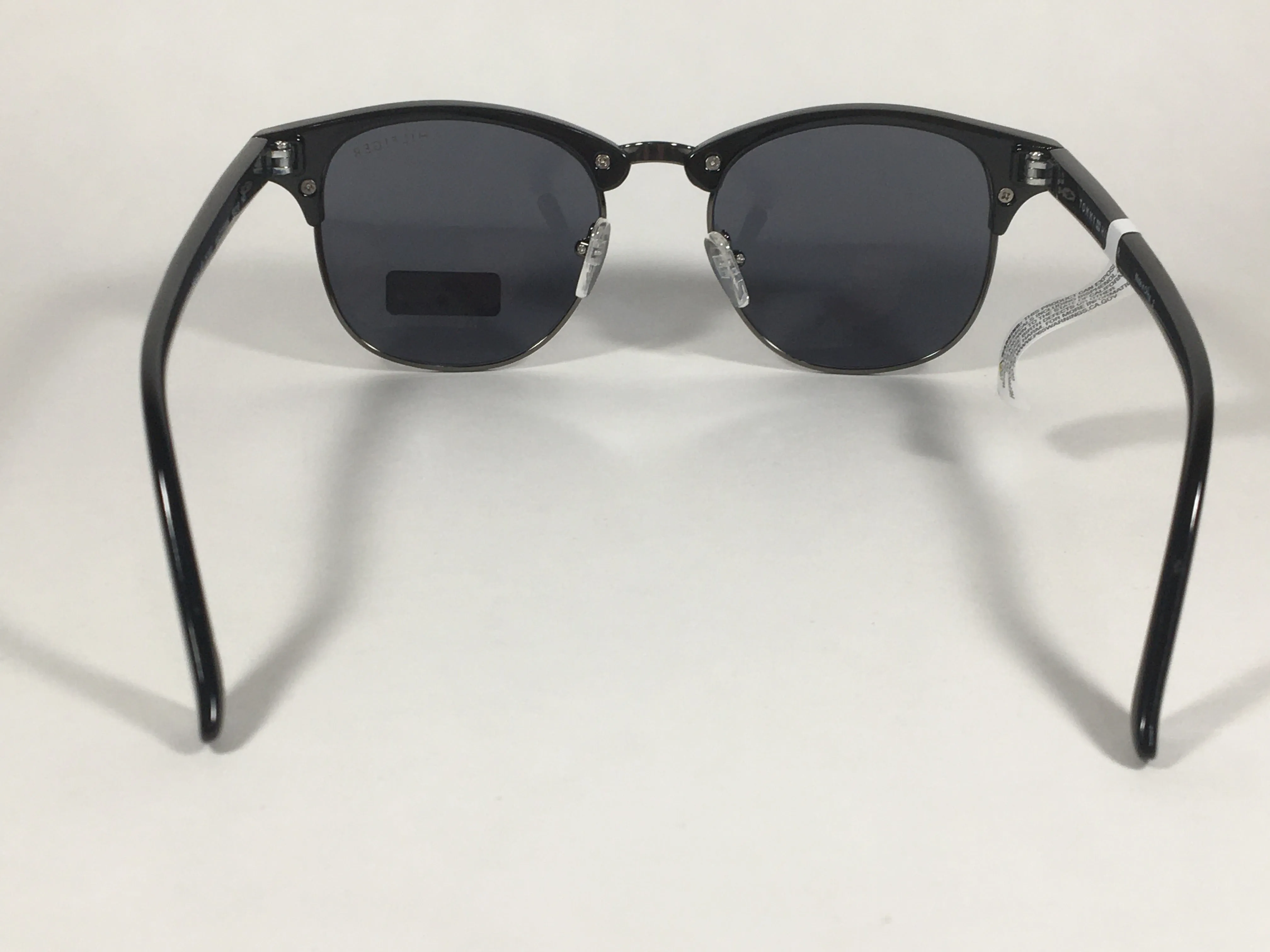 Tommy Hilfiger "Bryan" Square Club Sunglasses Black Gunmetal Gray Lens BRYAN MP OU107