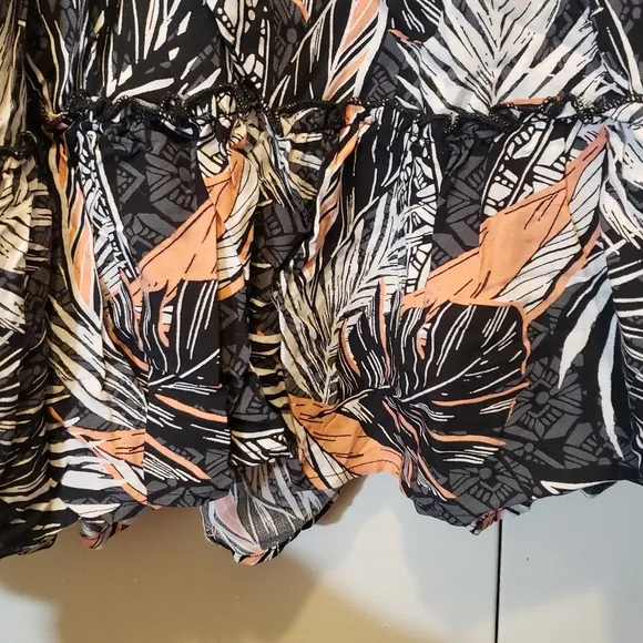 🦜Torrid Tropical Mini Challis Smocked Waist Skirt NWT 3x