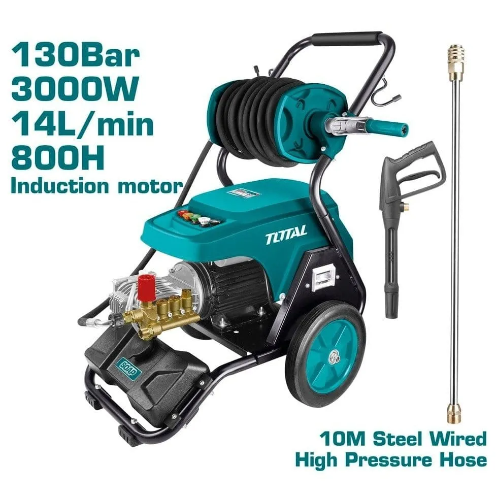 Total High Pressure Washer 130Bar 3000W for Commercial Use - TGT11276