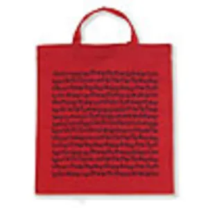 TOTEBAG SHEET MUSIC RED