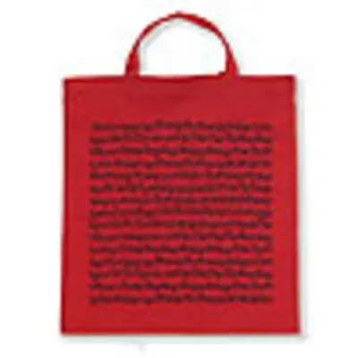 TOTEBAG SHEET MUSIC RED