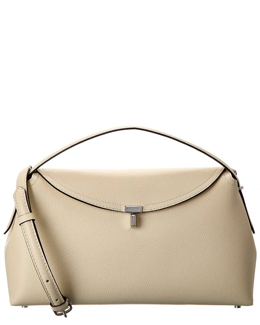 TOTEME T-Lock Top Handle Leather Satchel