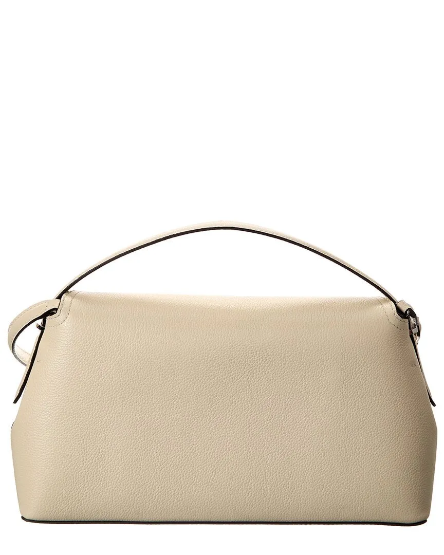 TOTEME T-Lock Top Handle Leather Satchel
