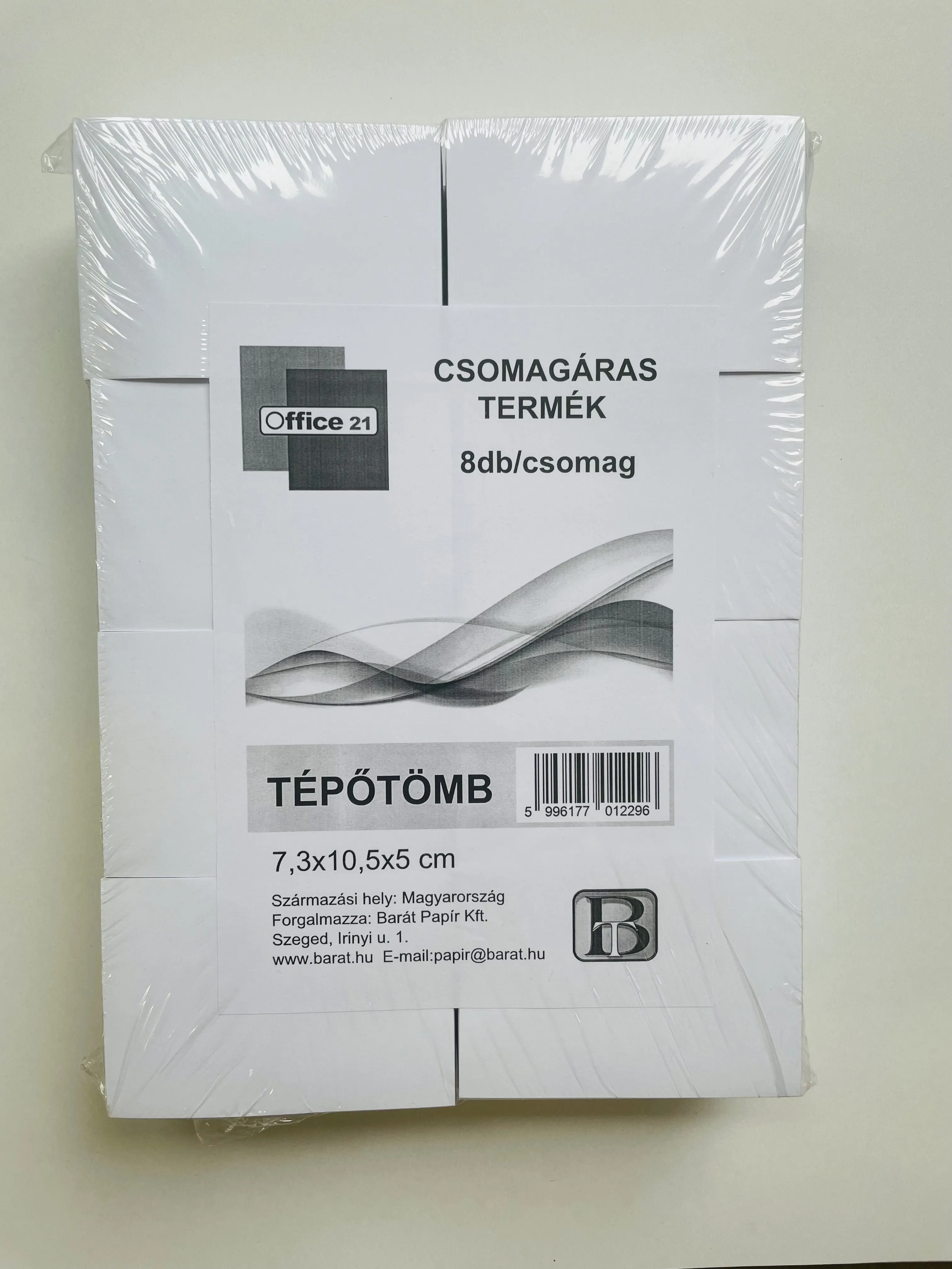 Tépőtömb OFFICE 7,3x10,5x5cm 8db/csg