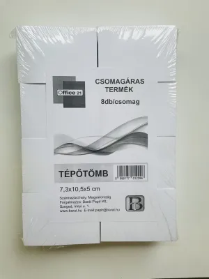 Tépőtömb OFFICE 7,3x10,5x5cm 8db/csg