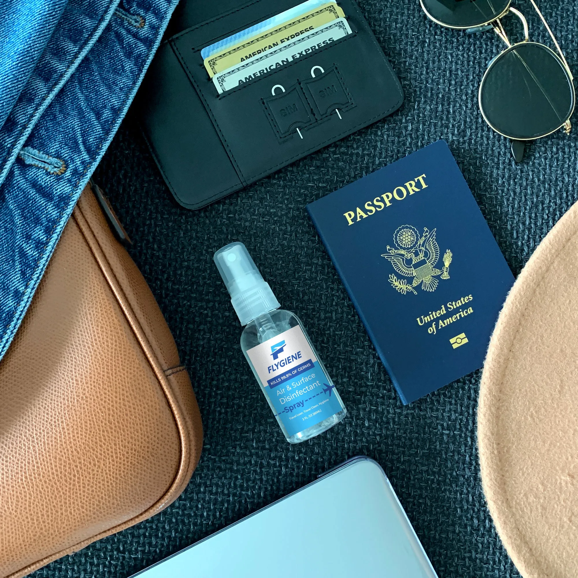 Travel Size Air & Surface Disinfectant Gel (2oz) – Multi-Purpose Sanitizer for Hands, Surfaces & Travel Protection