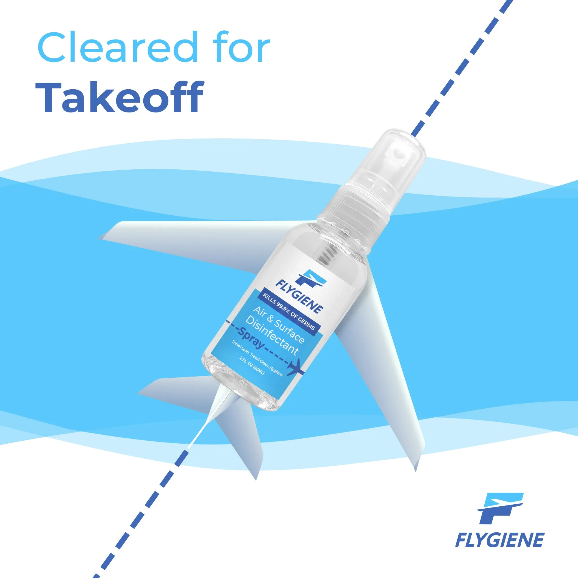 Travel Size Air & Surface Disinfectant Gel (2oz) – Multi-Purpose Sanitizer for Hands, Surfaces & Travel Protection