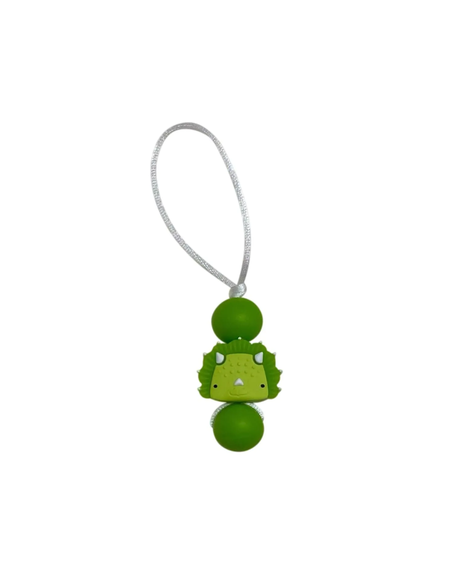 Triceratops zipper pull