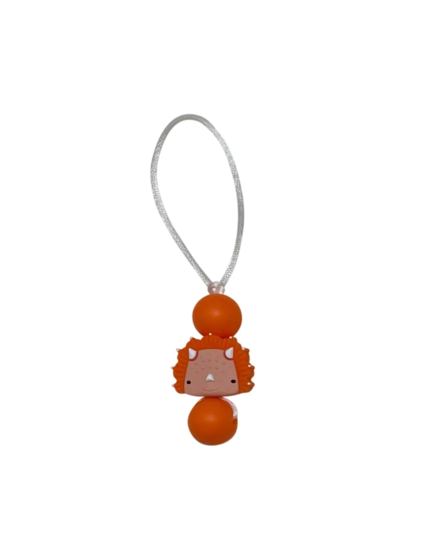 Triceratops zipper pull