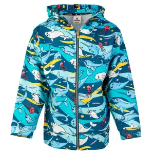Turquoise Narwhals Hoodie - 2 Left Size 4-6 & 6-8 years