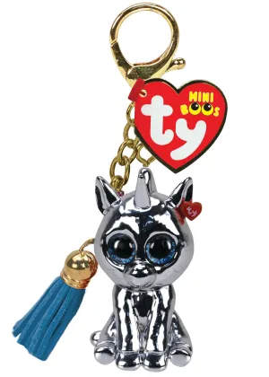 Ty Mini Boo Collectible Clip - Silver Unicorn