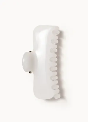 Undo Hairware No. 4 Claw Clip in Milkglass