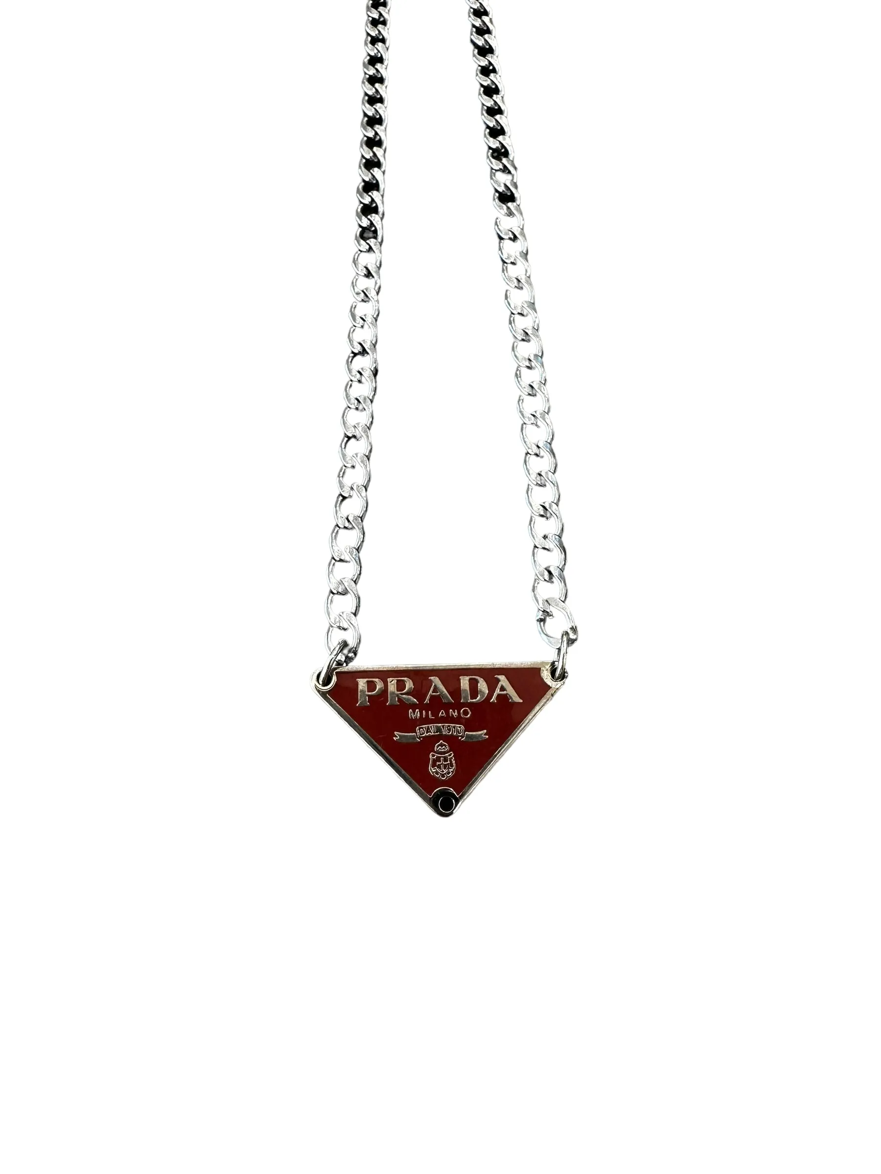 Upcycled Prada Necklace