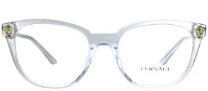 Versace VE 3242A 148 Round Plastic Clear Eyeglasses with Demo Lens
