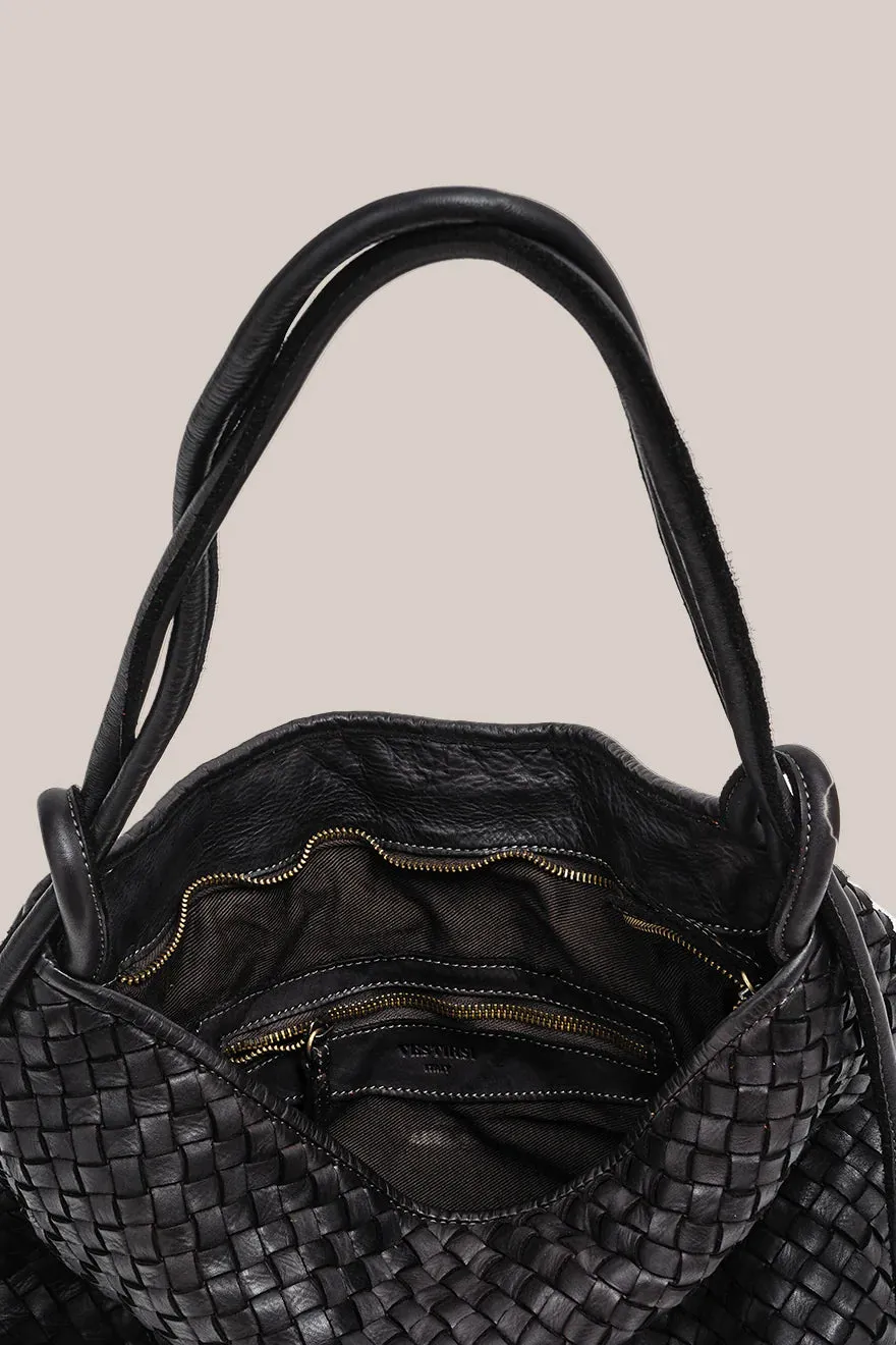 Vestirsi Woven Bella Backpack Black