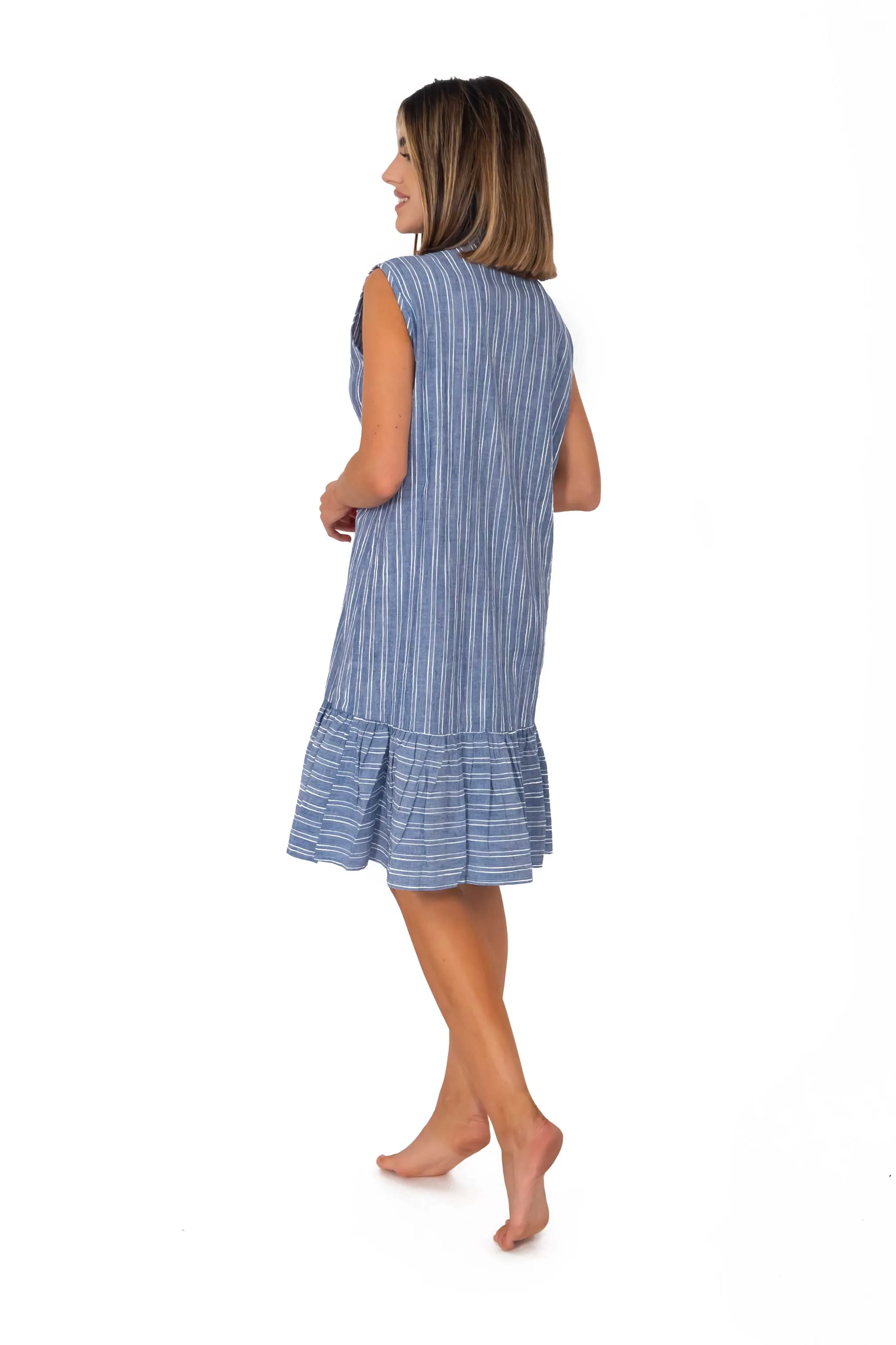 Vestito a righe smanicato Erika