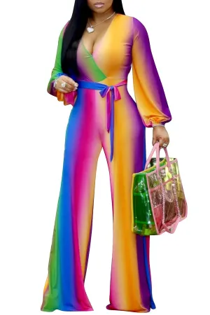 Vibrant Belted Jumpsuit