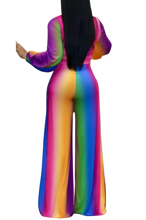 Vibrant Belted Jumpsuit