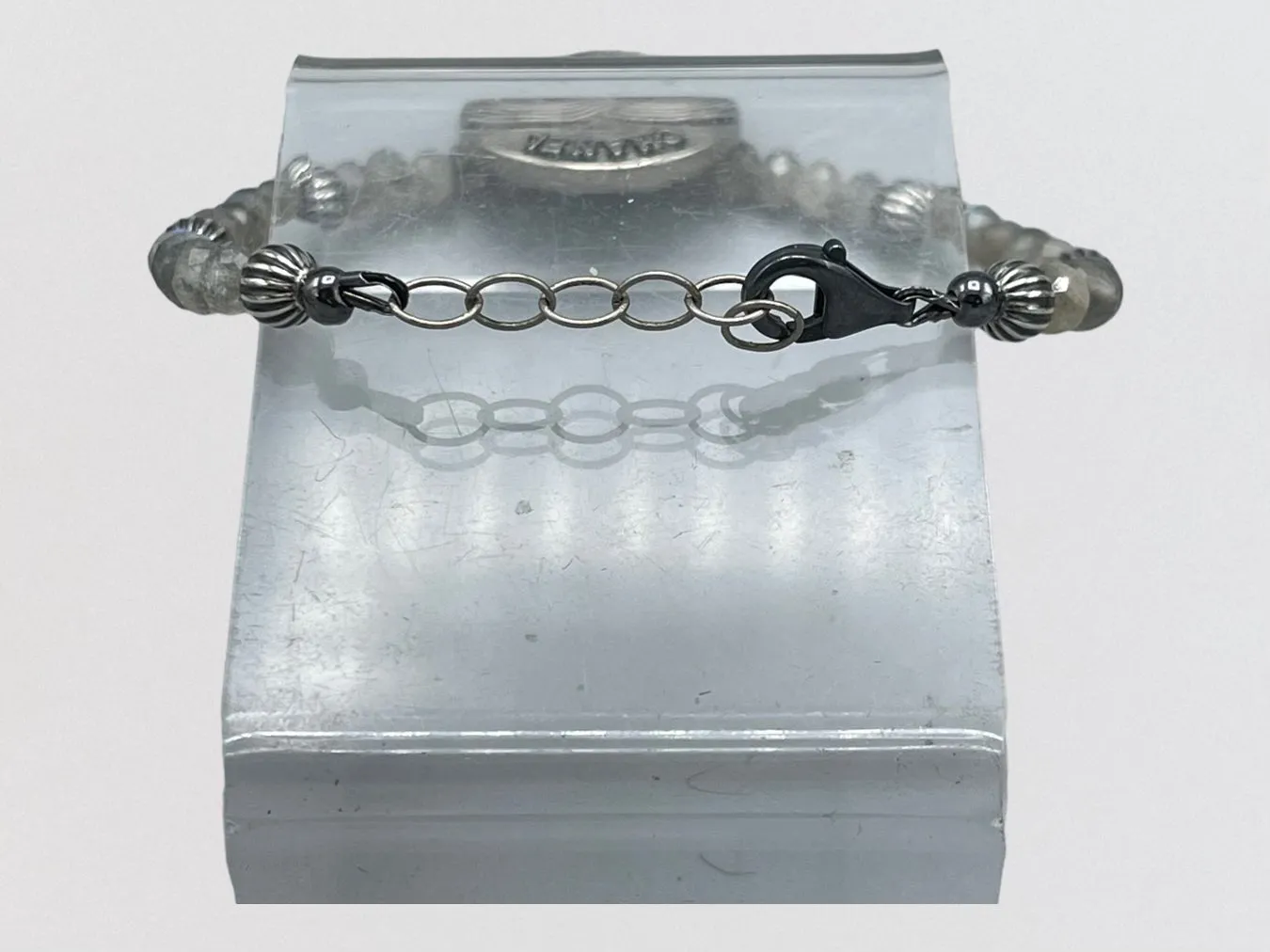 Vintage  Designer Button Gemstone Bracelet