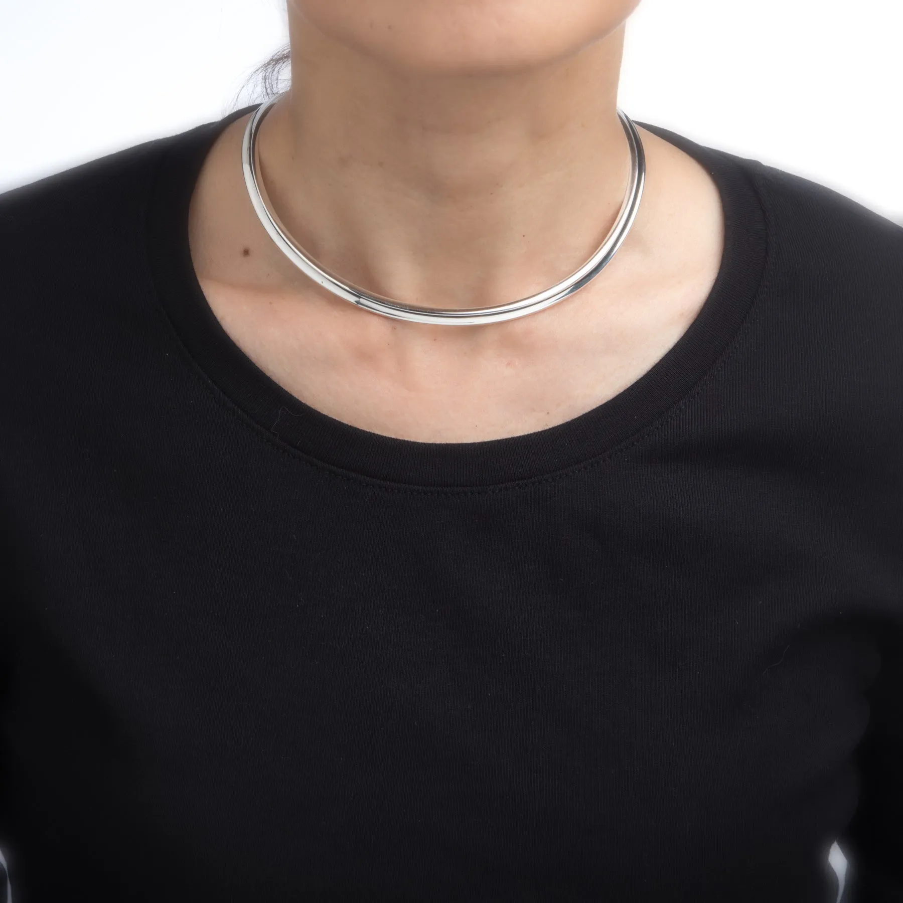 Vintage Gianmaria Buccellati Neck Collar Sterling Silver Choker Statement Fine