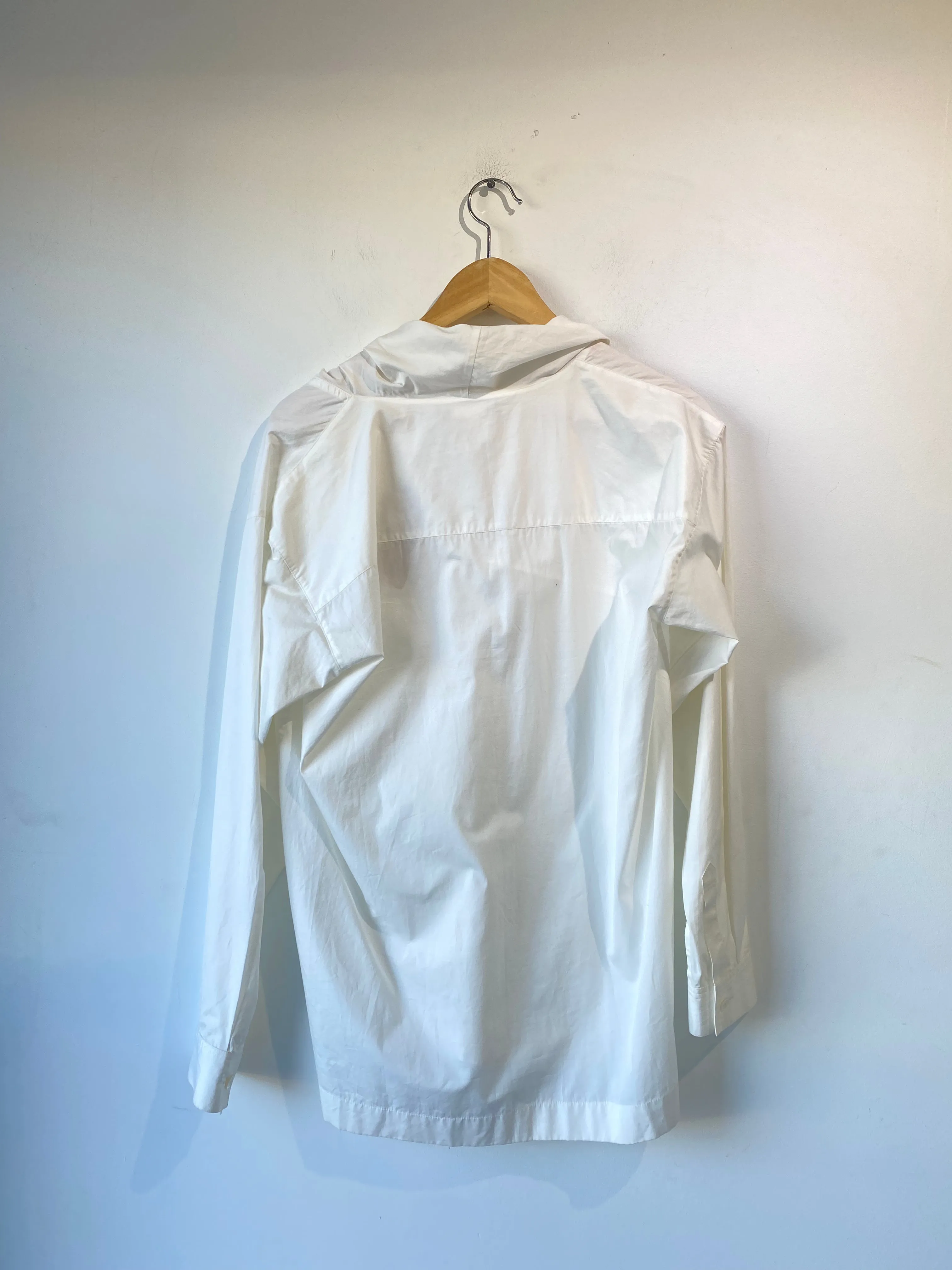 Vintage Issey Miyake White Cowl Neck Top
