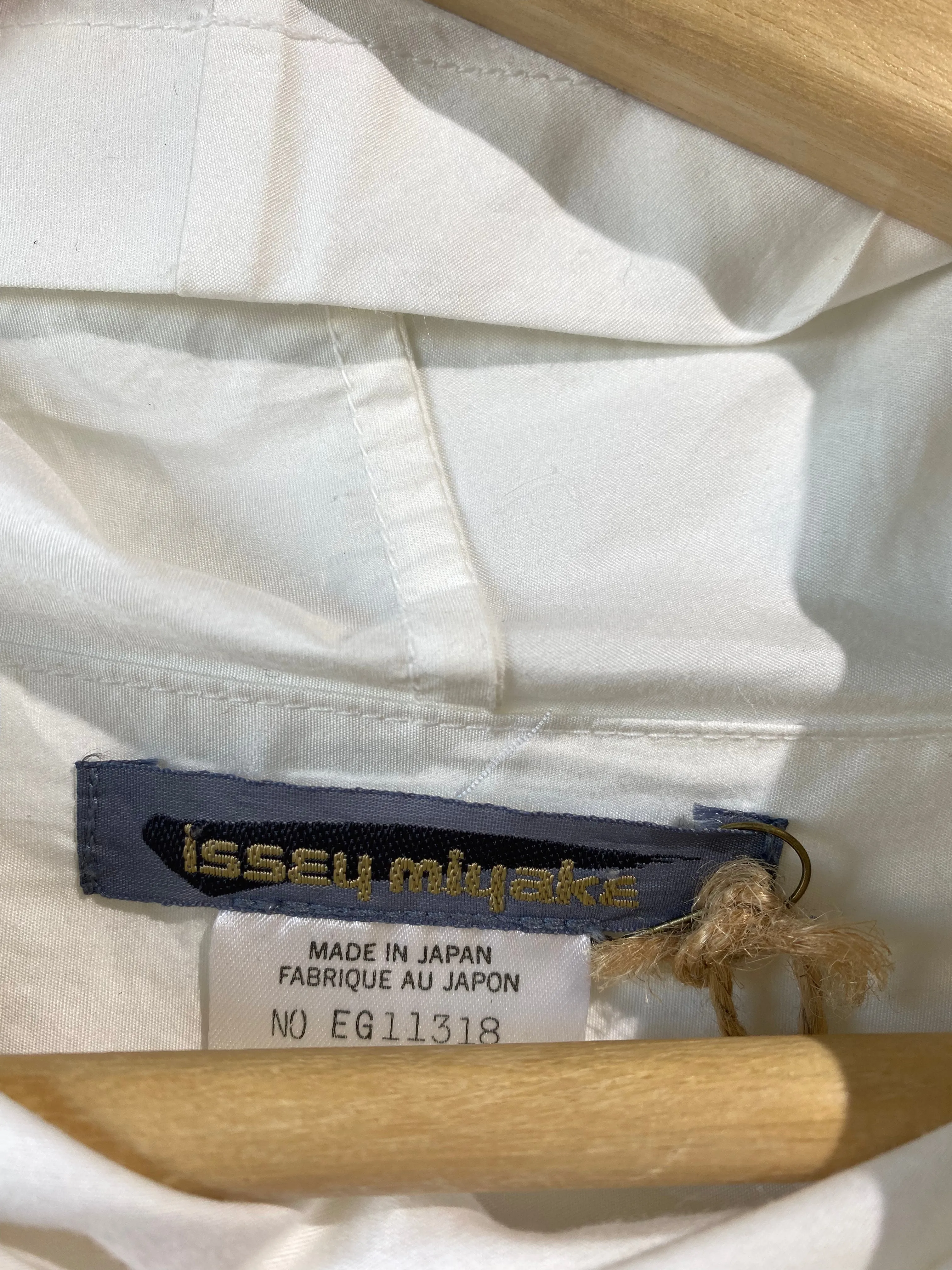 Vintage Issey Miyake White Cowl Neck Top