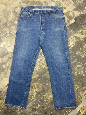 Vintage Levi 501 USA Transitional Tag Premium Wash Denim Jeans (JYJ-0285)