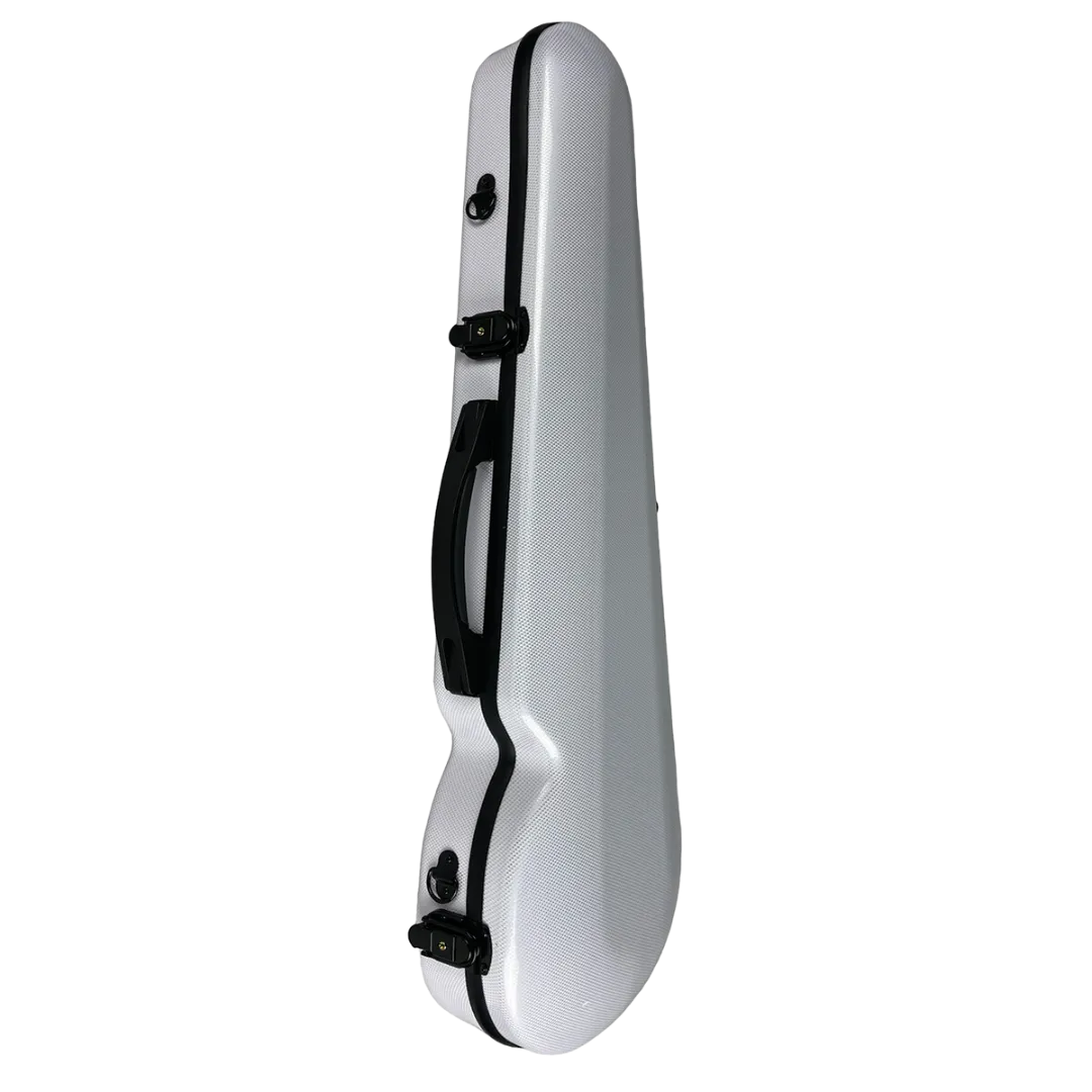 Vivo Polycarbonate Shaped Violin Case 4/4 Textured White