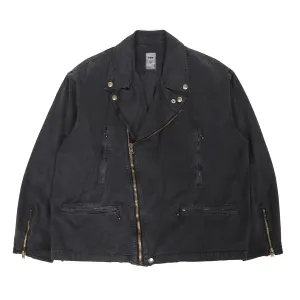Vlndfles Overdyed Cotton Biker Jacket Size 2