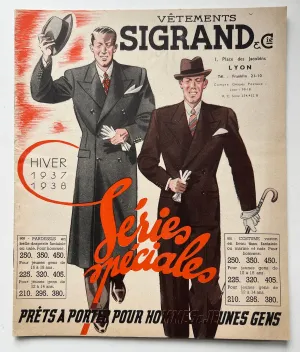 Vêtements Sigrand et Cie - Hiver 1937/1938
