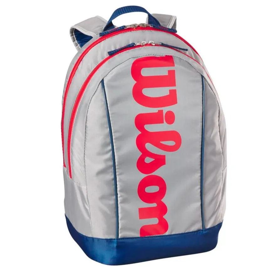 Wilson Junior Racquet Backpack (Grey/Blue/Red)