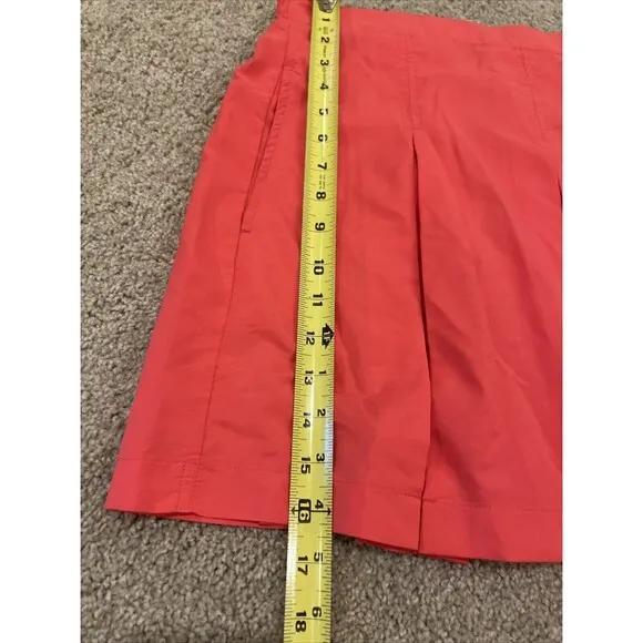 Wilson Women’s Tennis Skirt Polyester Sz Large Pockets Coral Pink Elastic Waist