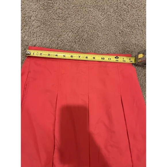 Wilson Women’s Tennis Skirt Polyester Sz Large Pockets Coral Pink Elastic Waist