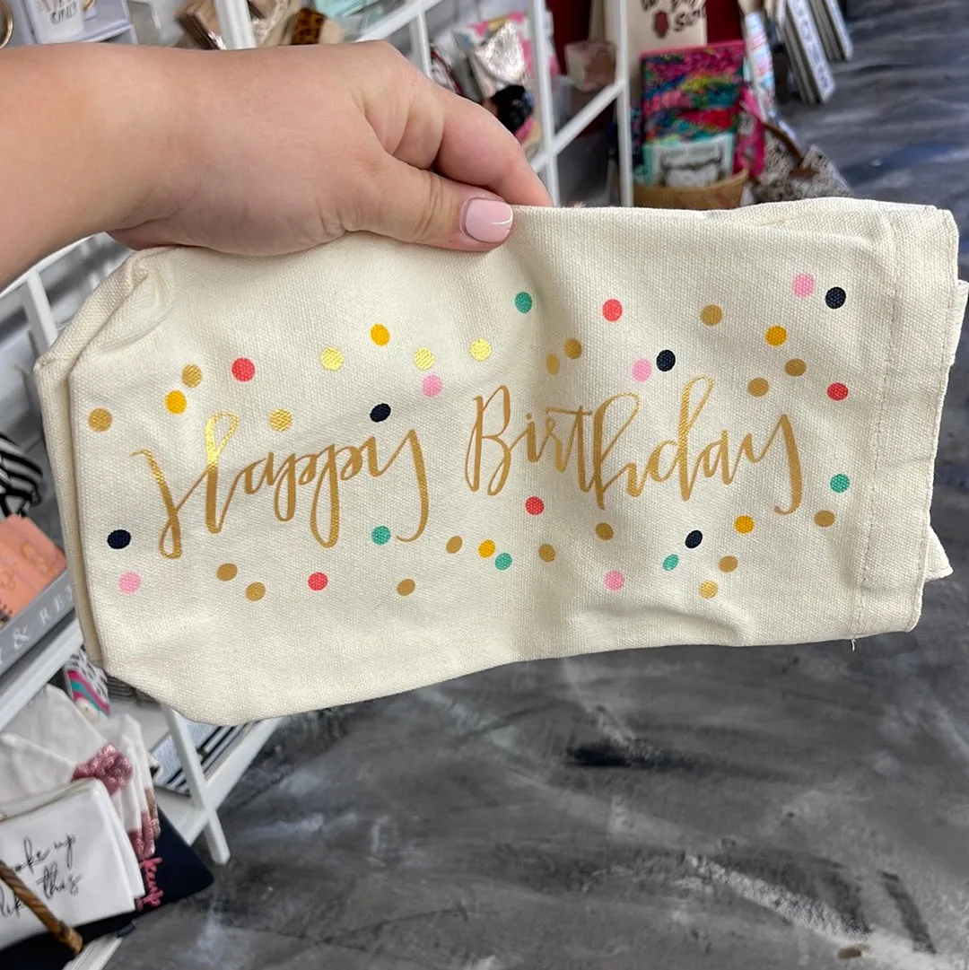 WINE TOTE HAPPY BIRTHDAY
