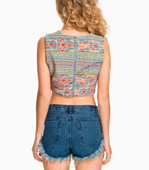 Wlouse Mint Floral