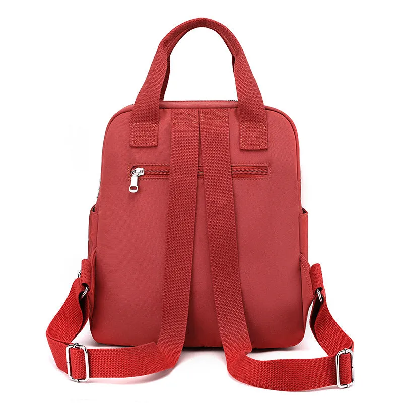Women's Casual Zipper Travel Small Backpack
