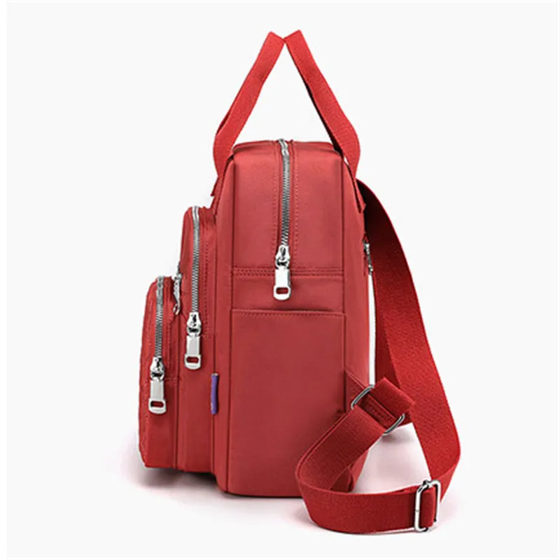 Women's Casual Zipper Travel Small Backpack
