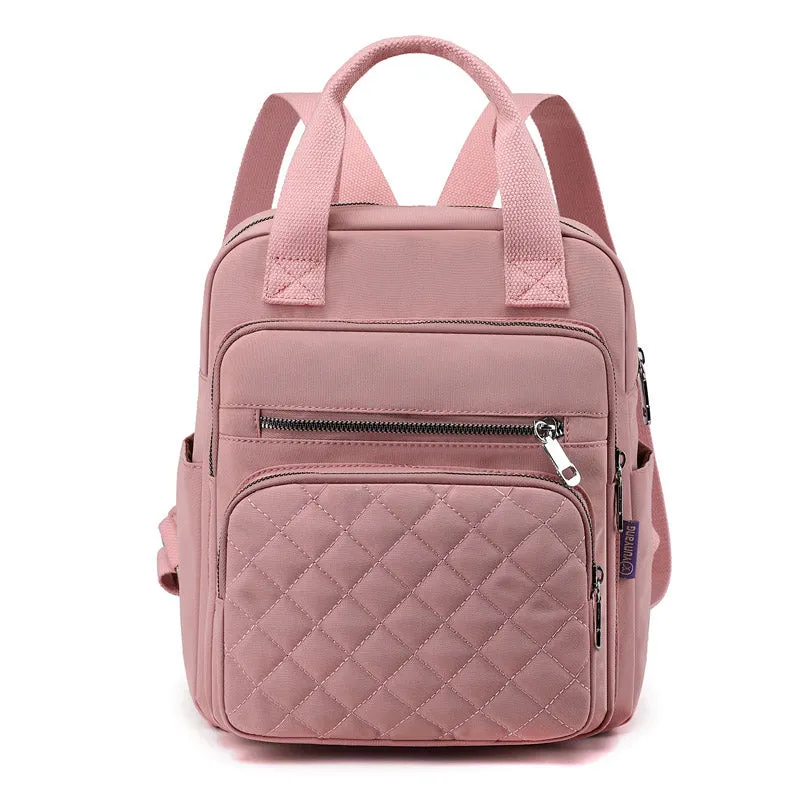 Women's Casual Zipper Travel Small Backpack