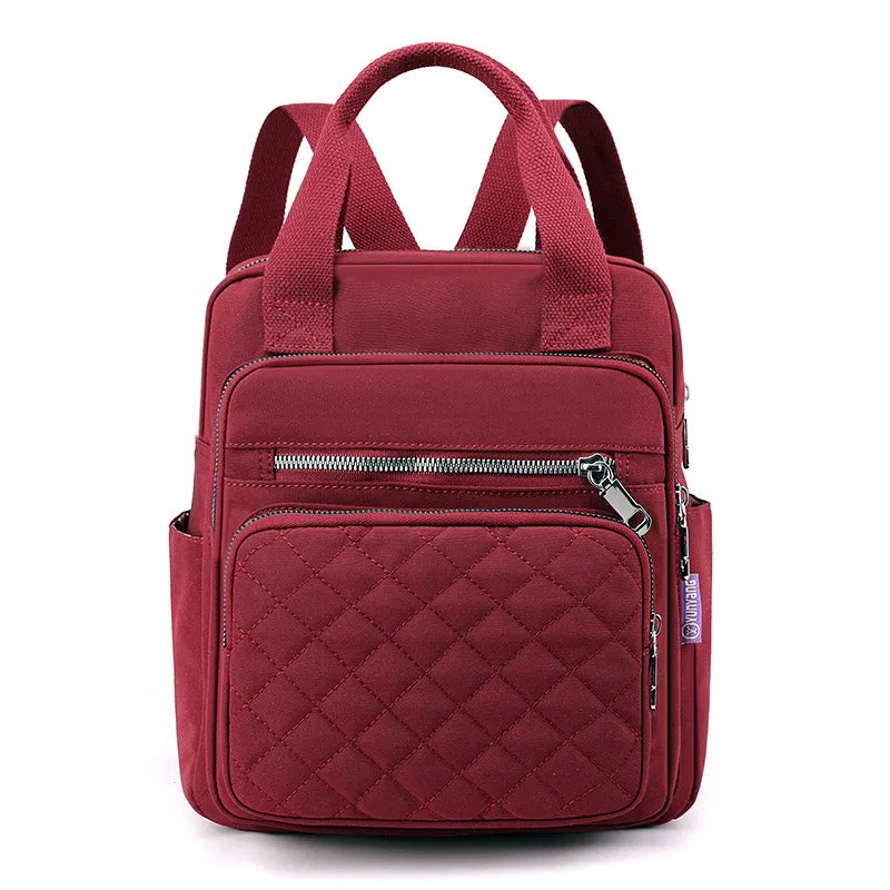 Women's Casual Zipper Travel Small Backpack
