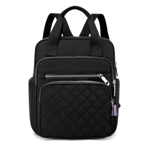 Women's Casual Zipper Travel Small Backpack
