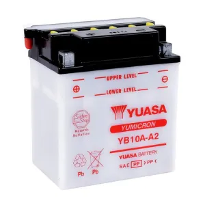YB10A-A2 DG Battery with acid pack Yuasa (YB10AA2PK)