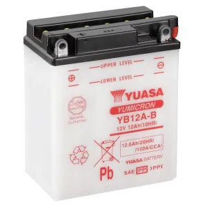 YB12A-B DG Battery with acid pack Yuasa (YB12ABPK)