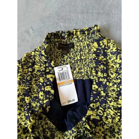 Yellow &amp; Blue tiered Anthropology by Current Air Los Angeles size small