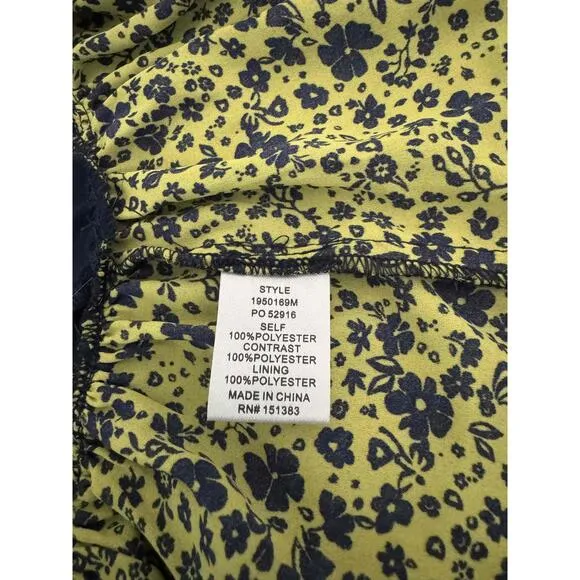 Yellow &amp; Blue tiered Anthropology by Current Air Los Angeles size small