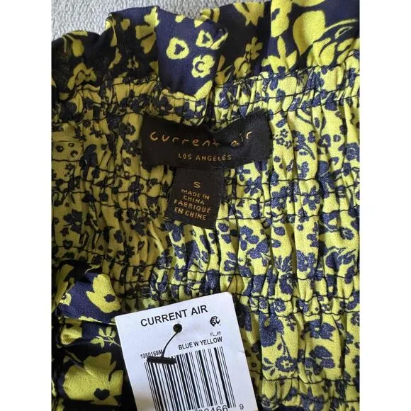 Yellow &amp; Blue tiered Anthropology by Current Air Los Angeles size small