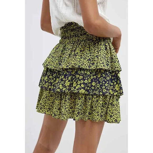 Yellow &amp; Blue tiered Anthropology by Current Air Los Angeles size small